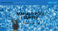 Desktop Screenshot of mahalopoolsupply.com